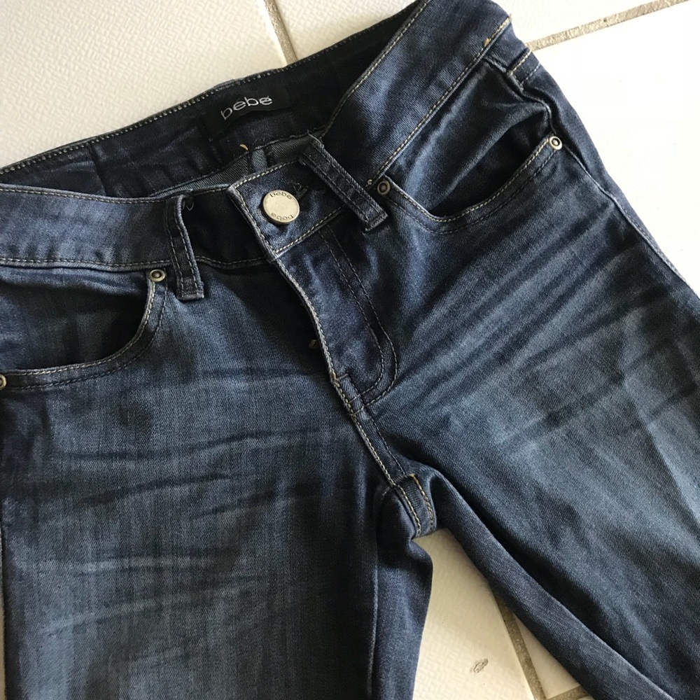 Dark wash skinny Bebe jeans